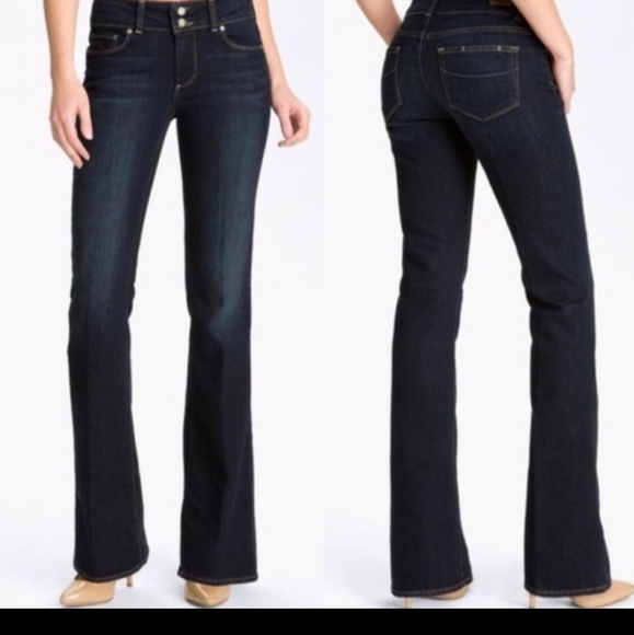 Paige Hidden Hills Dark Wash Straight leg Jeans jeans - Picture 2 of 13